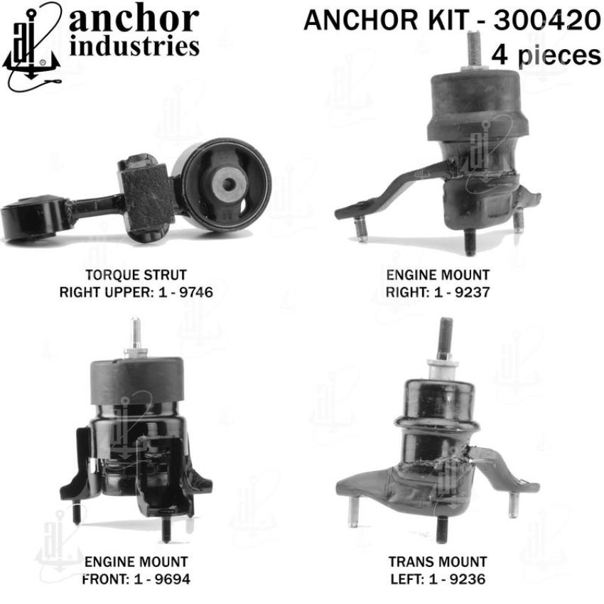 ANCHOR MOUNTS 300420 ENGINE MNT KIT