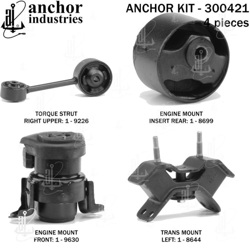 ANCHOR MOUNTS 300421 ENGINE MNT KIT