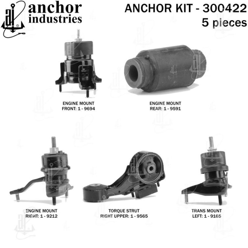 ANCHOR MOUNTS 300422 ENGINE MNT KIT