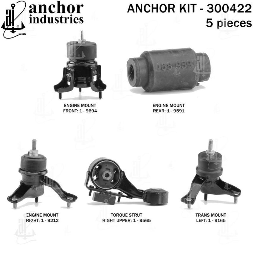 ANCHOR MOUNTS 300422 ENGINE MNT KIT
