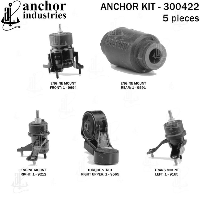 ANCHOR MOUNTS 300422 ENGINE MNT KIT