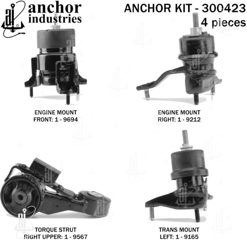 ANCHOR MOUNTS 300423 ENGINE MNT KIT