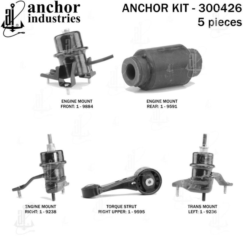 ANCHOR MOUNTS 300426 ENGINE MNT KIT