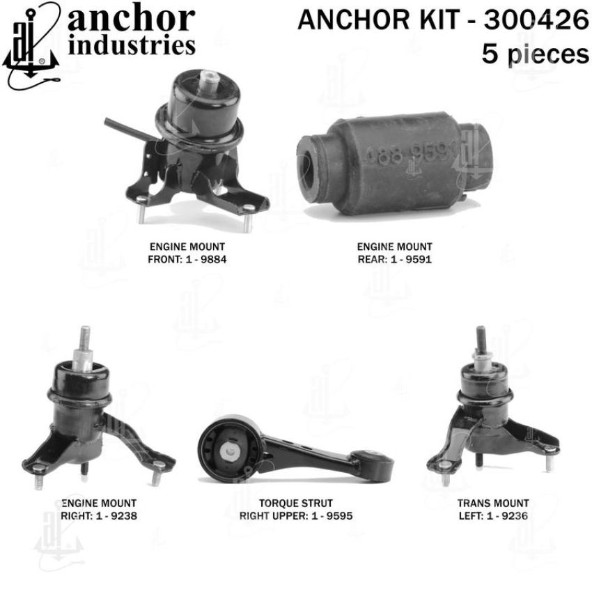 ANCHOR MOUNTS 300426 ENGINE MNT KIT