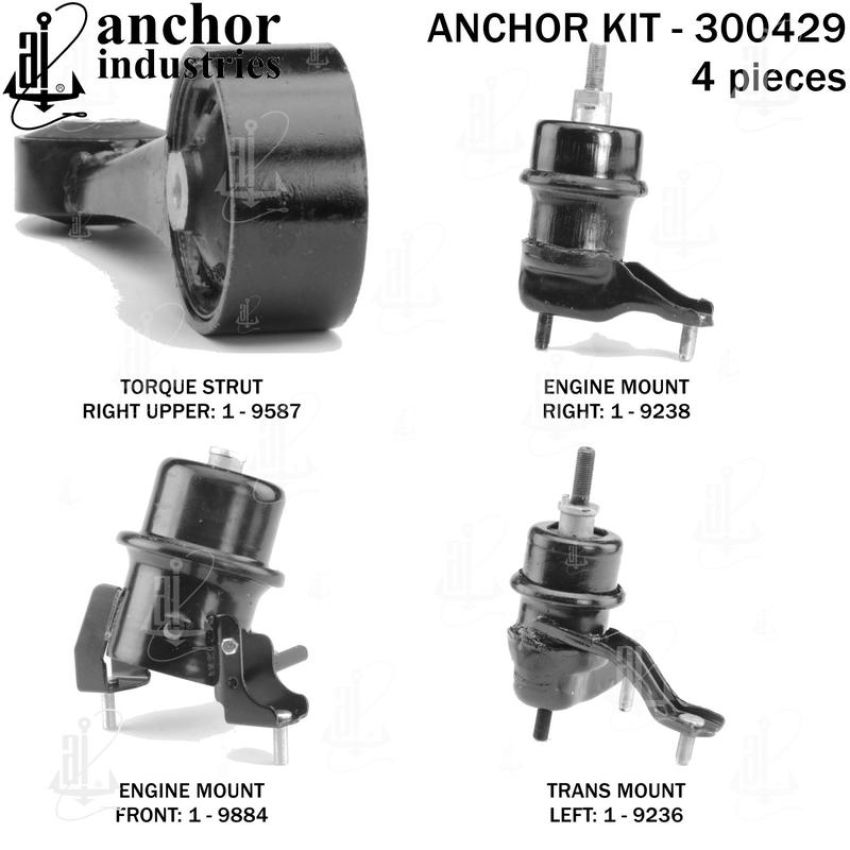 ANCHOR MOUNTS 300429 ENGINE MNT KIT