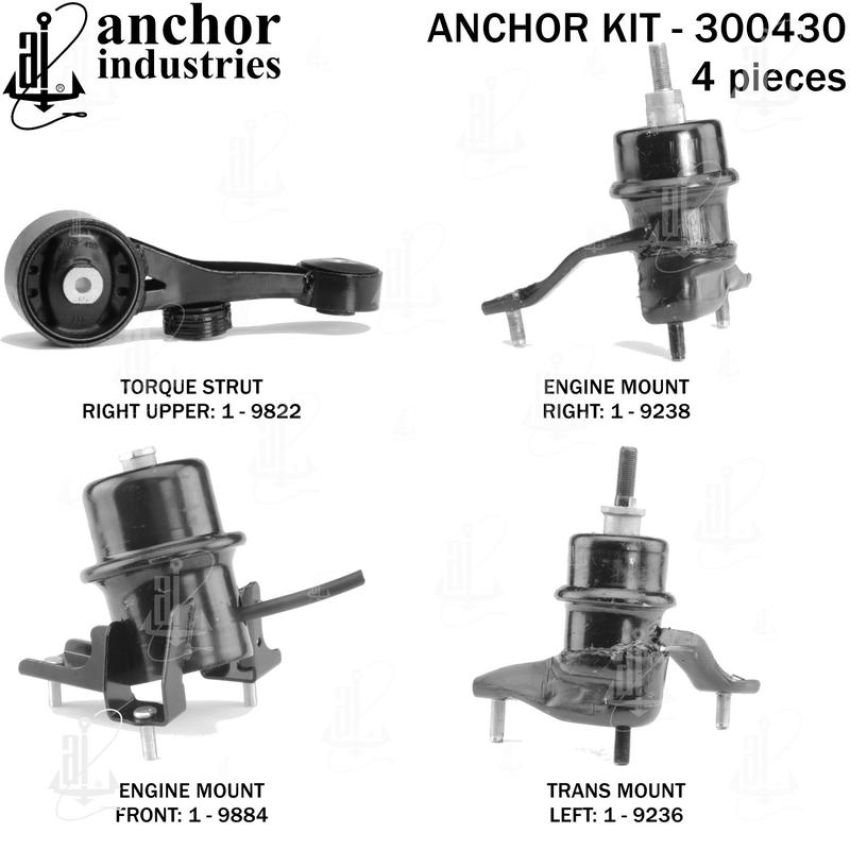 ANCHOR MOUNTS 300430 ENGINE MNT KIT