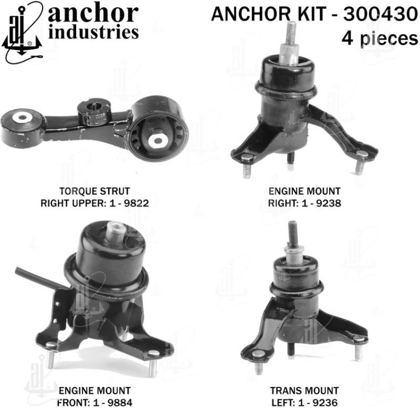 ANCHOR MOUNTS 300430 ENGINE MNT KIT