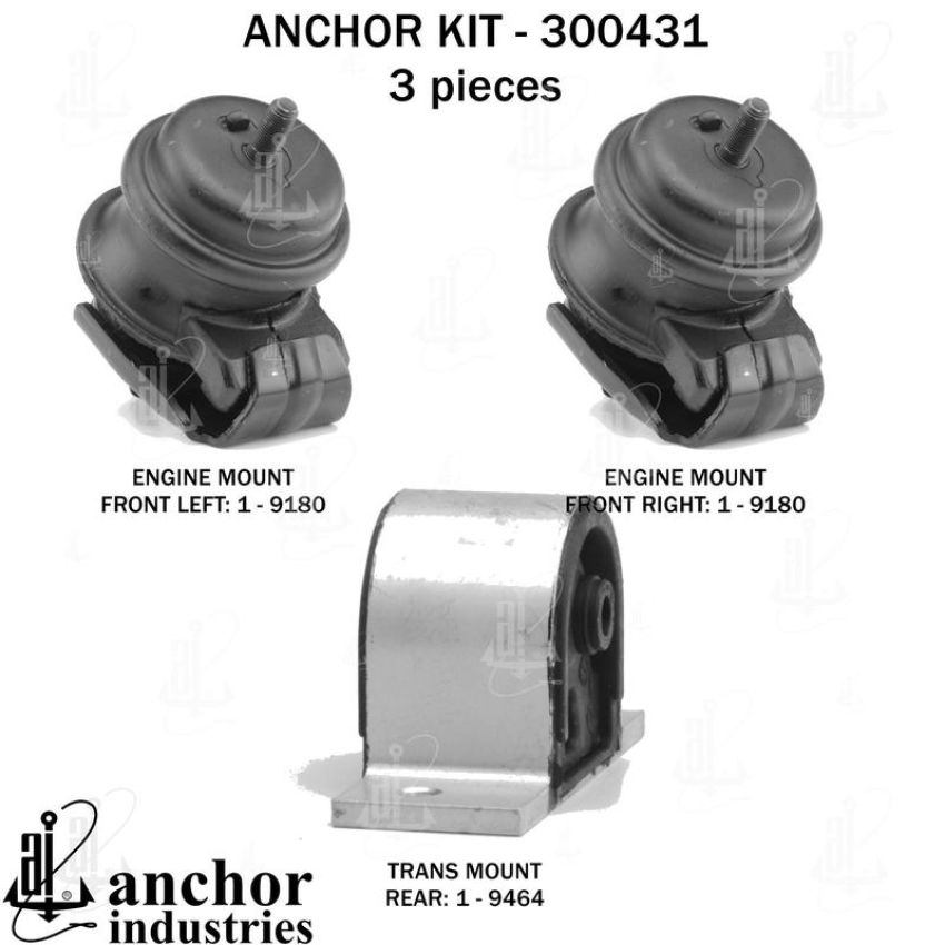 ANCHOR MOUNTS 300431 ENGINE MNT KIT