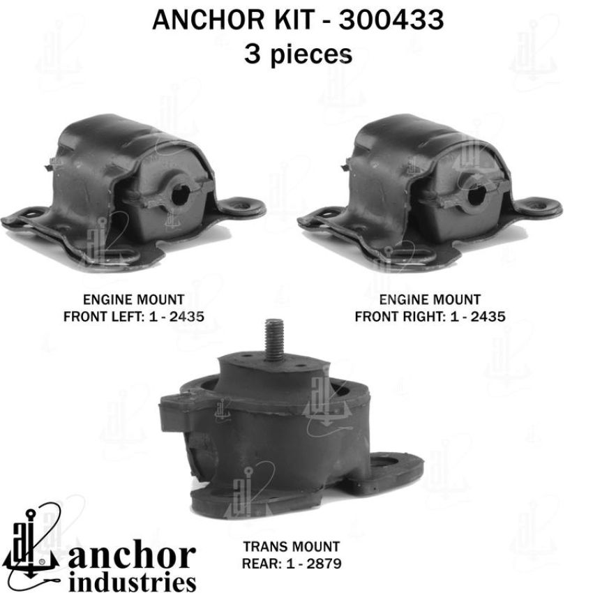 ANCHOR MOUNTS 300433 ENGINE MNT KIT
