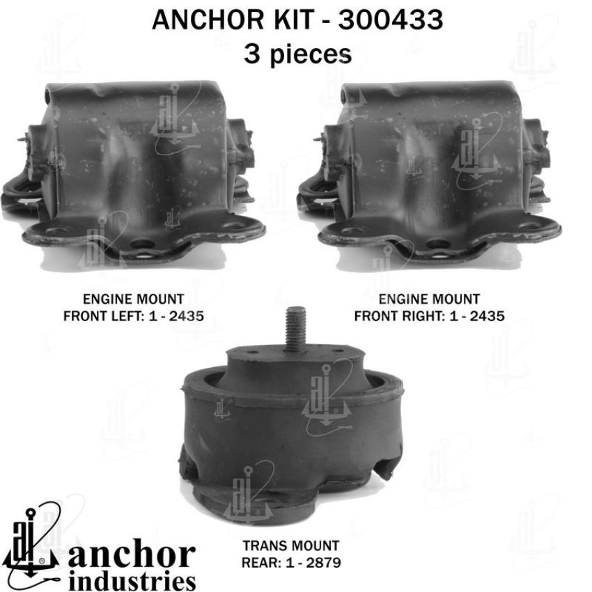 ANCHOR MOUNTS 300433 ENGINE MNT KIT