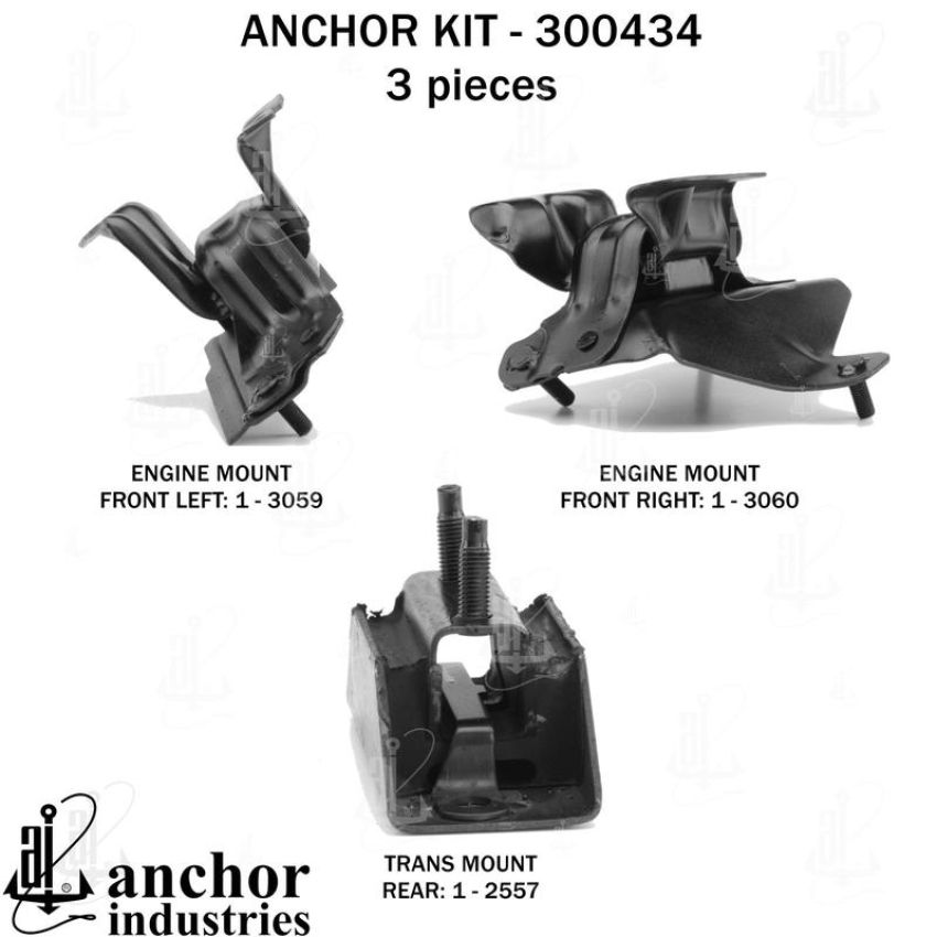 ANCHOR MOUNTS 300434 ENGINE MNT KIT