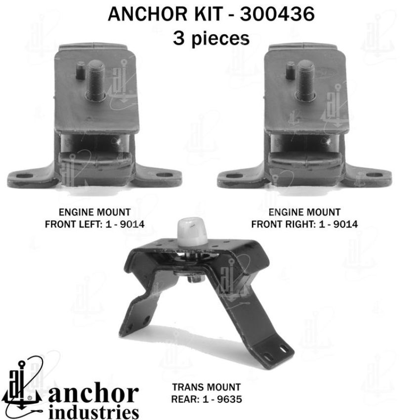 ANCHOR MOUNTS 300436 ENGINE MNT KIT