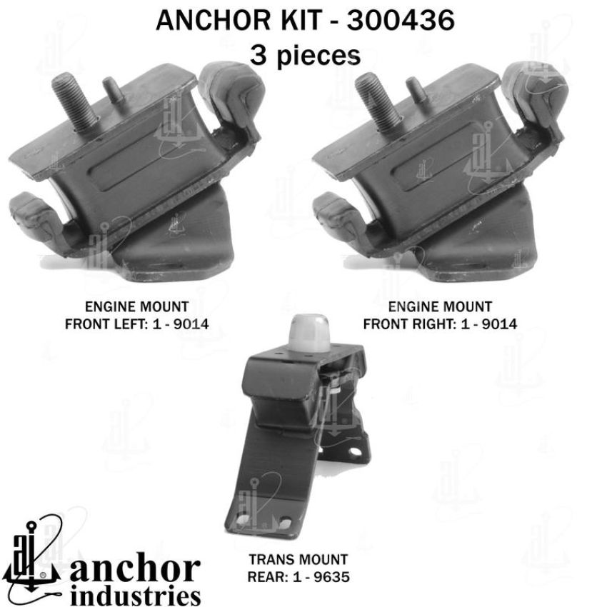 ANCHOR MOUNTS 300436 ENGINE MNT KIT