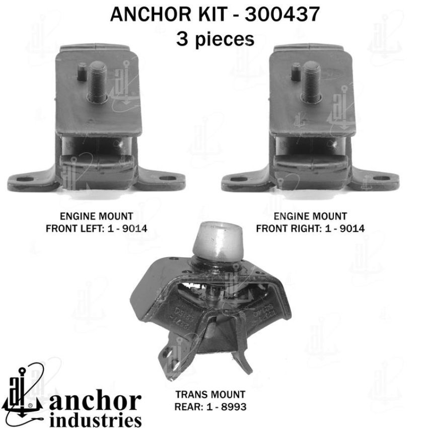 ANCHOR MOUNTS 300437 ENGINE MNT KIT