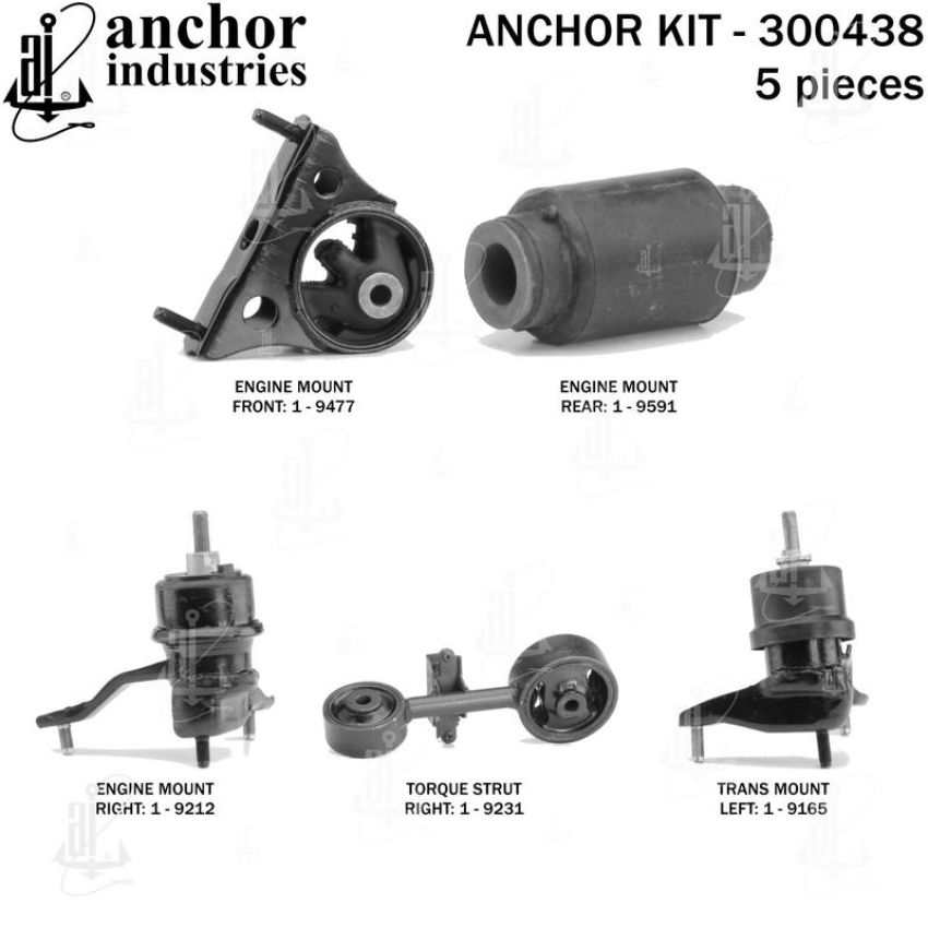 ANCHOR MOUNTS 300438 ENGINE MNT KIT