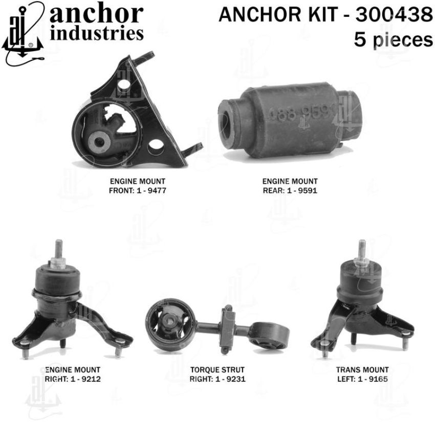 ANCHOR MOUNTS 300438 ENGINE MNT KIT
