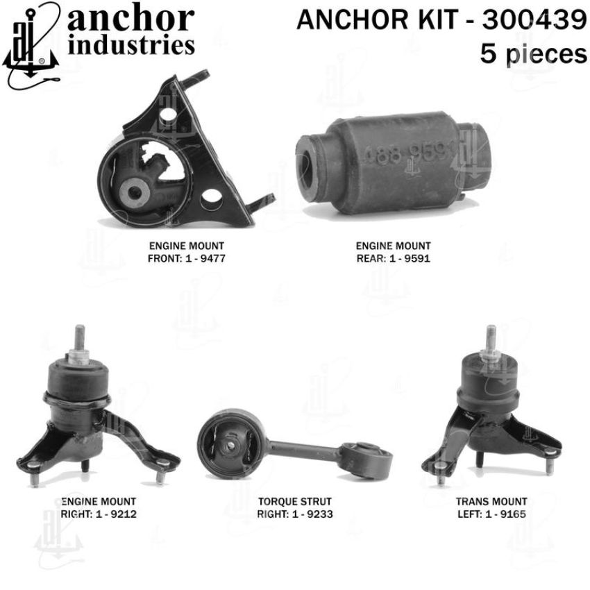 ANCHOR MOUNTS 300439 ENGINE MNT KIT