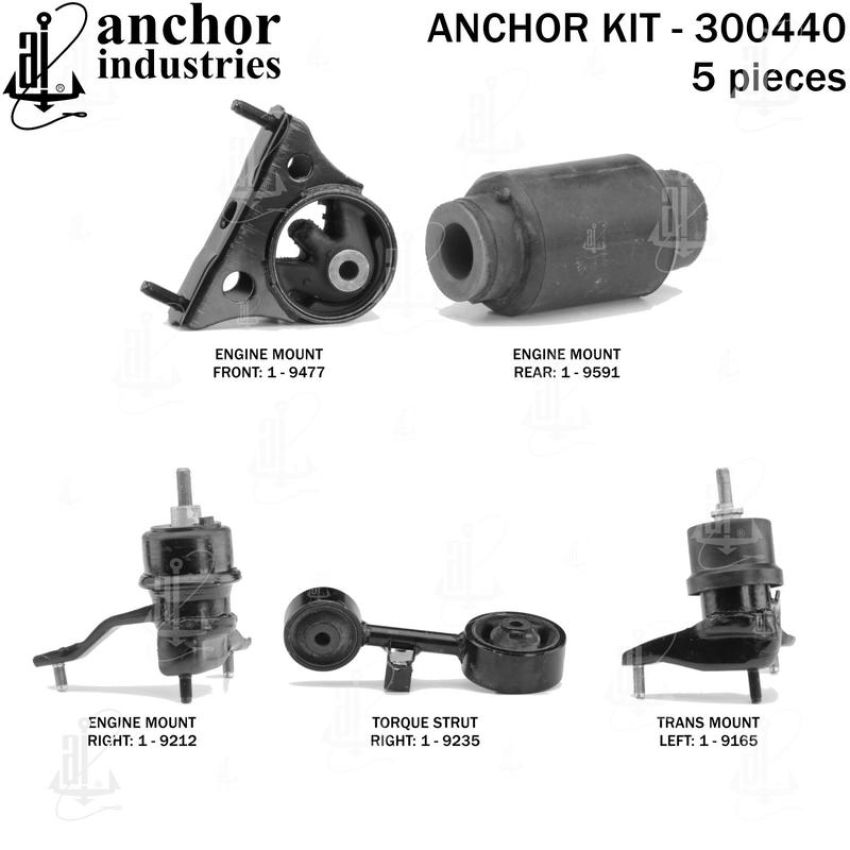 ANCHOR MOUNTS 300440 ENGINE MNT KIT