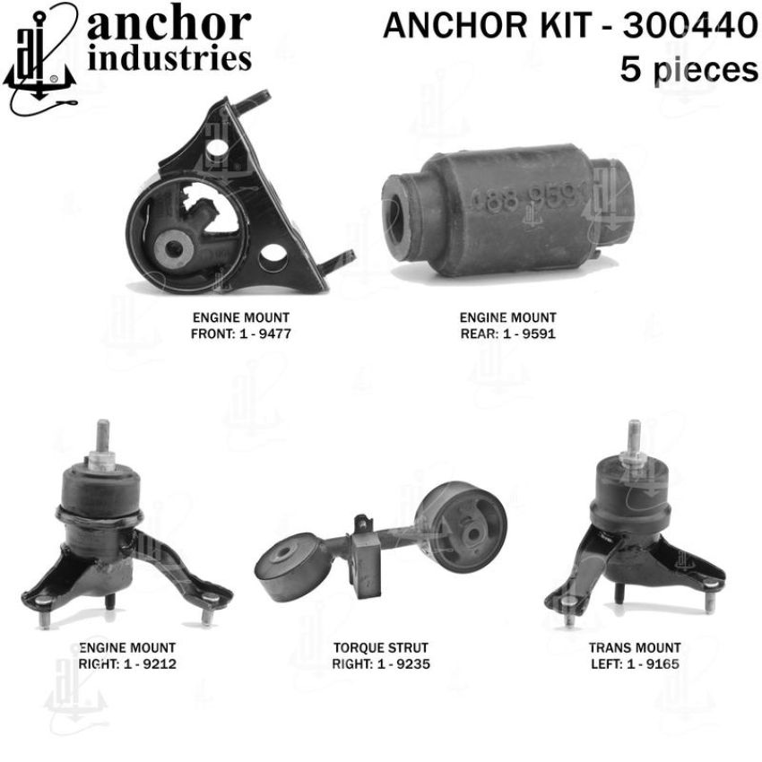ANCHOR MOUNTS 300440 ENGINE MNT KIT