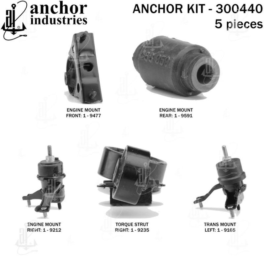 ANCHOR MOUNTS 300440 ENGINE MNT KIT