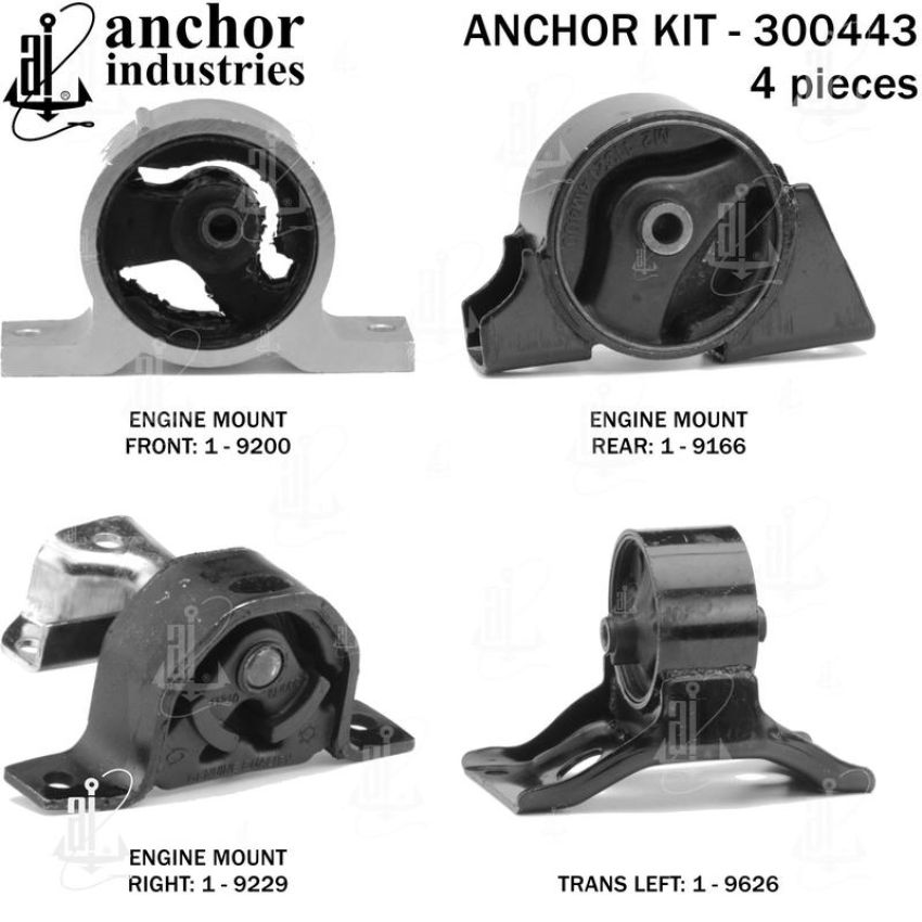 ANCHOR MOUNTS 300443 ENGINE MNT KIT