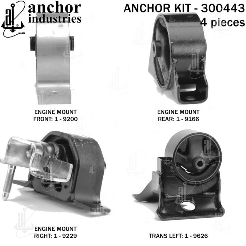 ANCHOR MOUNTS 300443 ENGINE MNT KIT