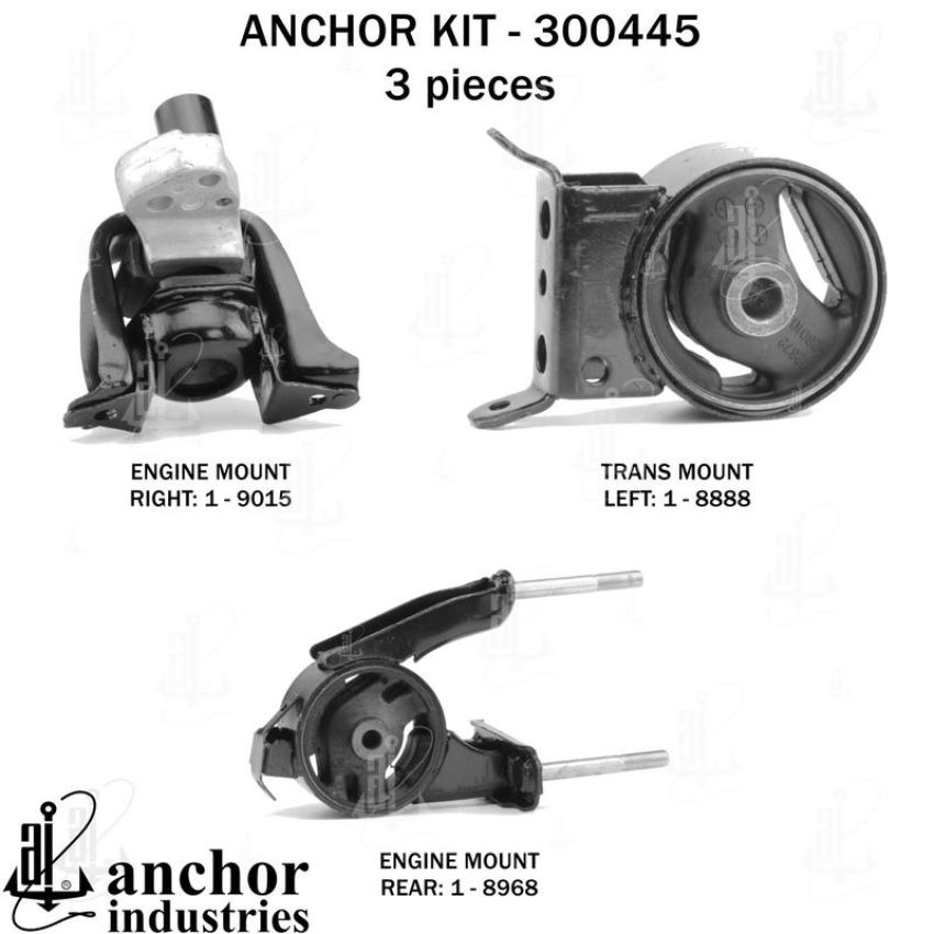 ANCHOR MOUNTS 300445 ENGINE MNT KIT