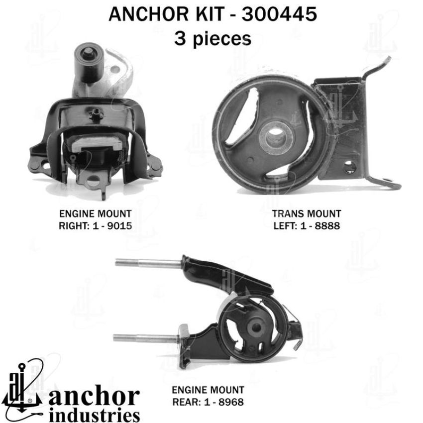 ANCHOR MOUNTS 300445 ENGINE MNT KIT