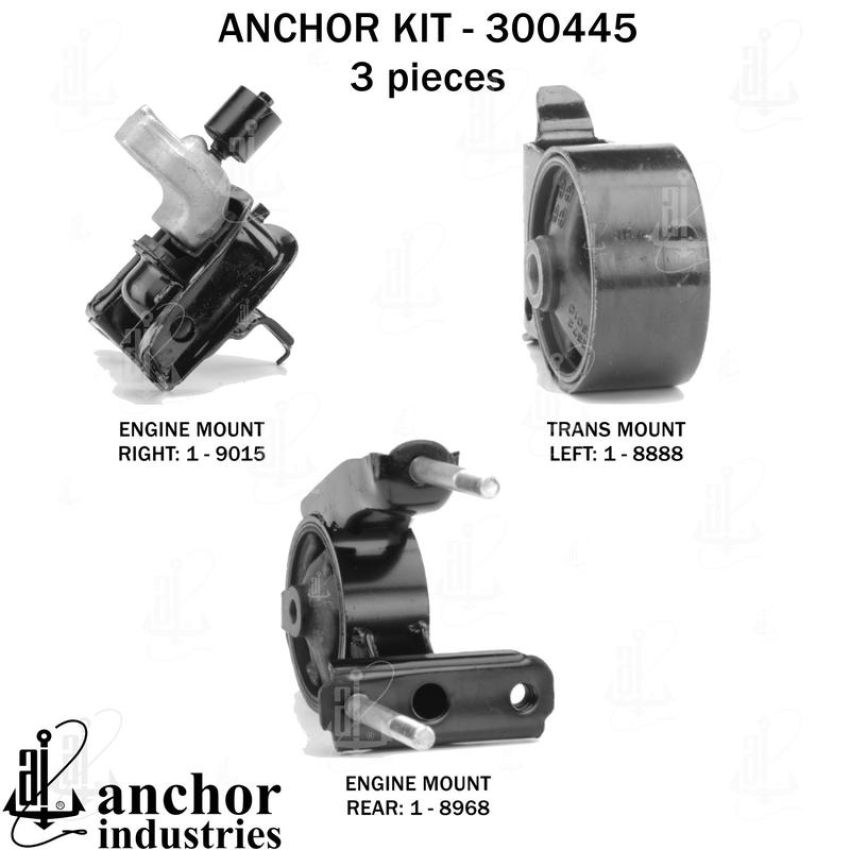 ANCHOR MOUNTS 300445 ENGINE MNT KIT