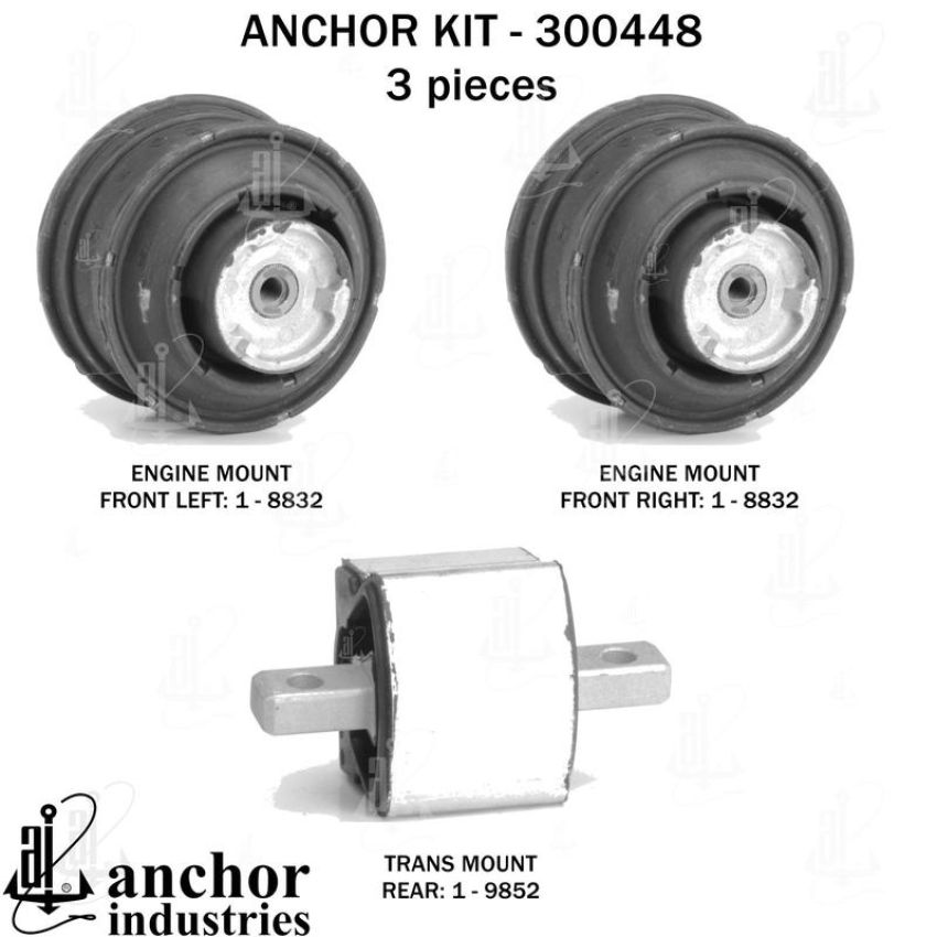 ANCHOR MOUNTS 300448 ENGINE MNT KIT