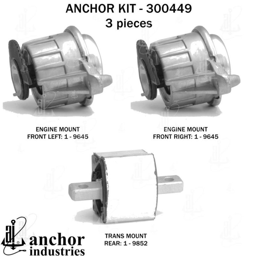 ANCHOR MOUNTS 300449 ENGINE MNT KIT