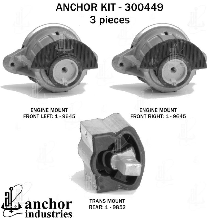 ANCHOR MOUNTS 300449 ENGINE MNT KIT