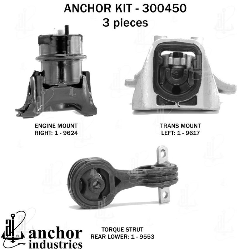 ANCHOR MOUNTS 300450 ENGINE MNT KIT