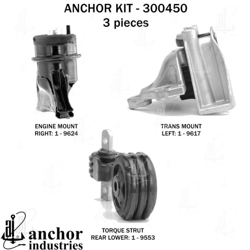 ANCHOR MOUNTS 300450 ENGINE MNT KIT