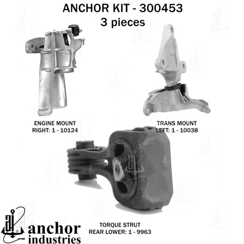 ANCHOR MOUNTS 300453 ENGINE MNT KIT