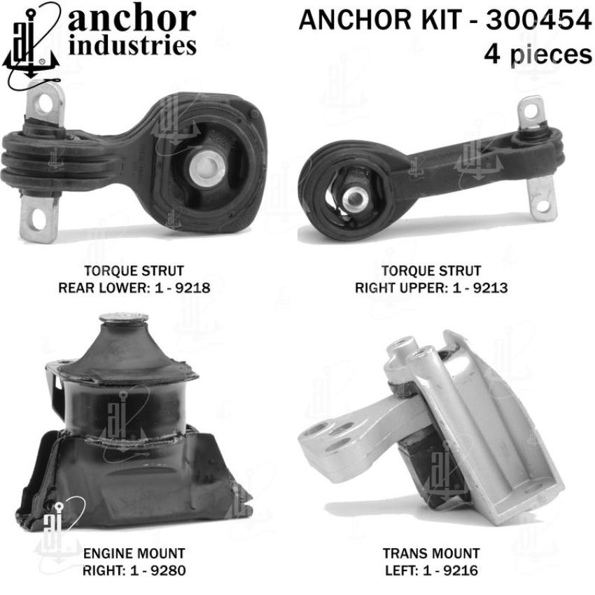 ANCHOR MOUNTS 300454 ENGINE MNT KIT