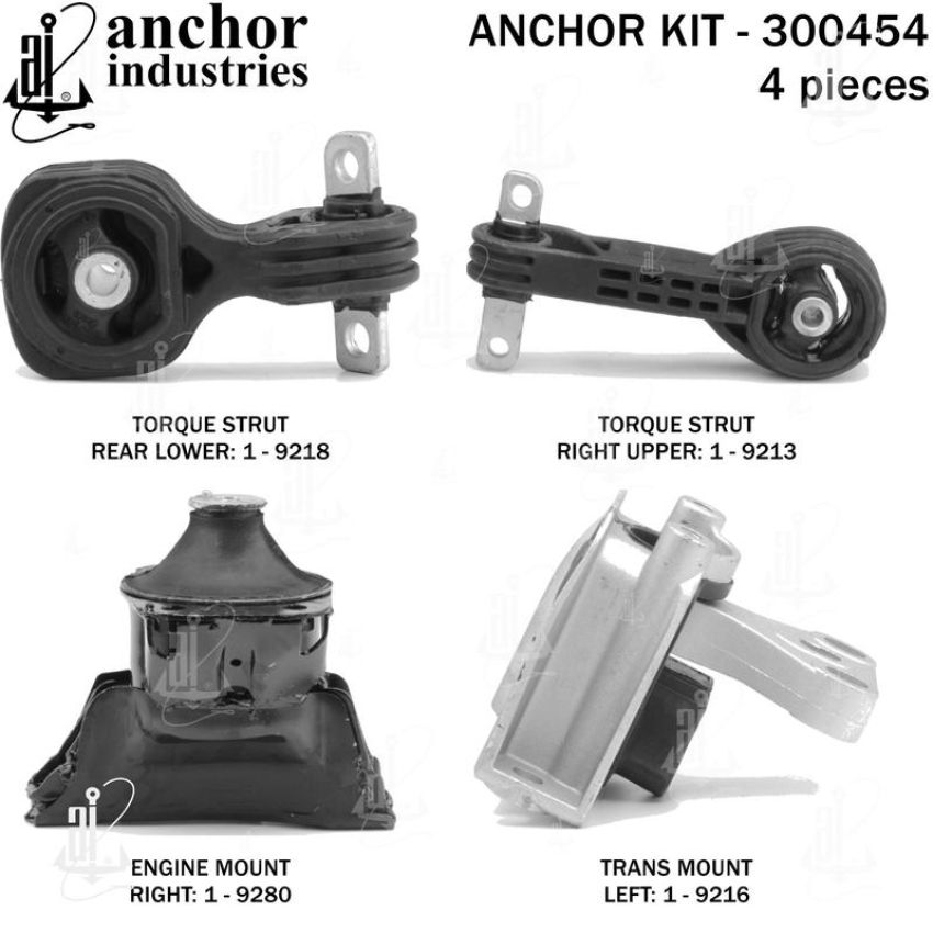 ANCHOR MOUNTS 300454 ENGINE MNT KIT