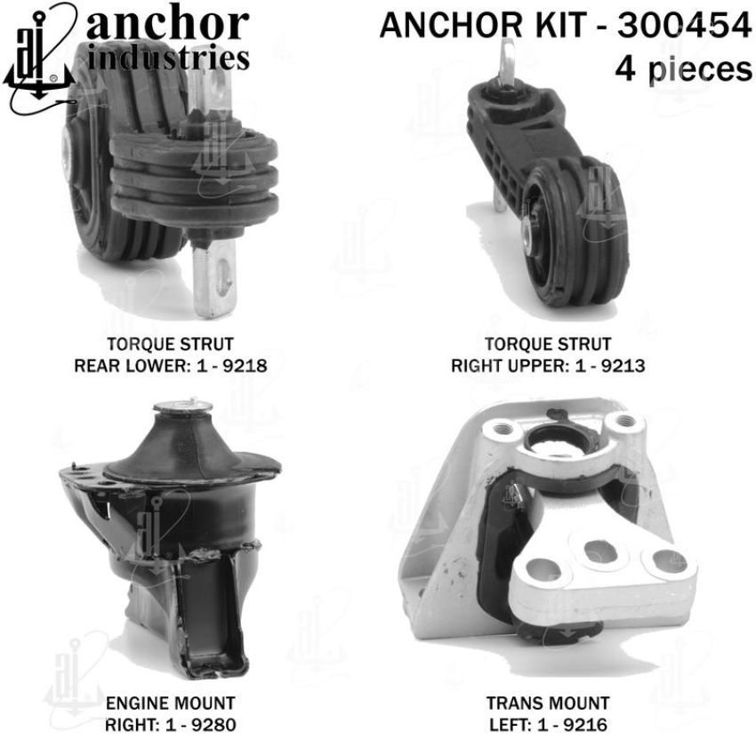 ANCHOR MOUNTS 300454 ENGINE MNT KIT