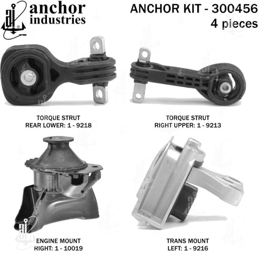 ANCHOR MOUNTS 300456 ENGINE MNT KIT