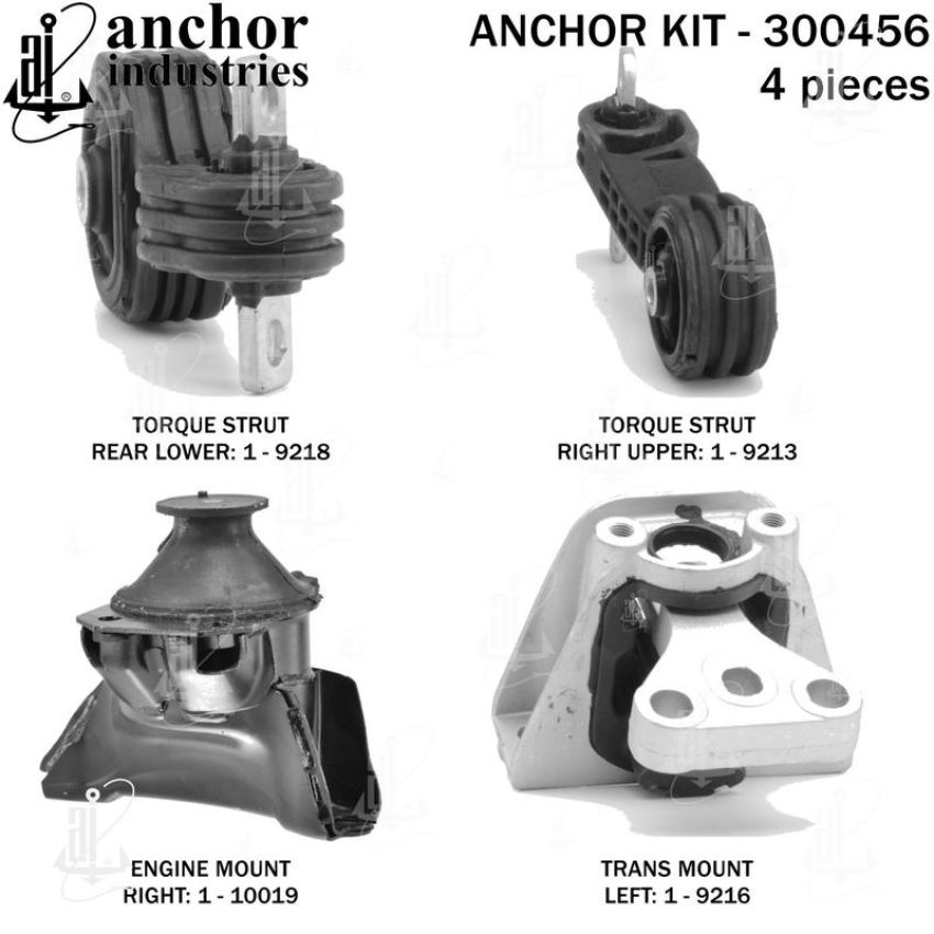 ANCHOR MOUNTS 300456 ENGINE MNT KIT