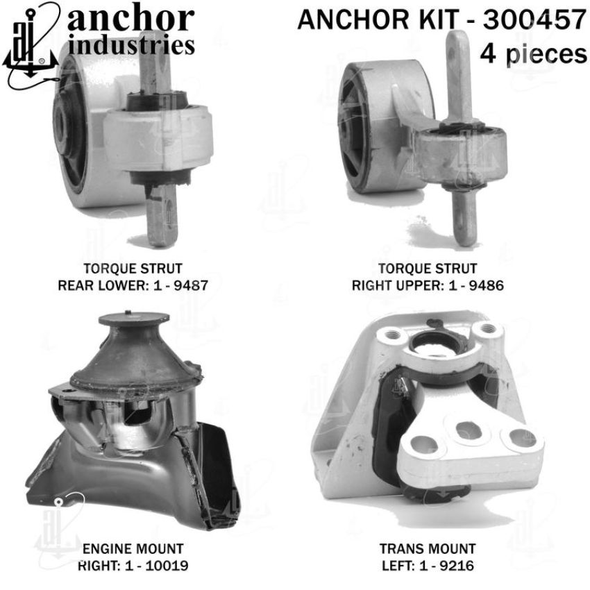 ANCHOR MOUNTS 300457 ENGINE MNT KIT