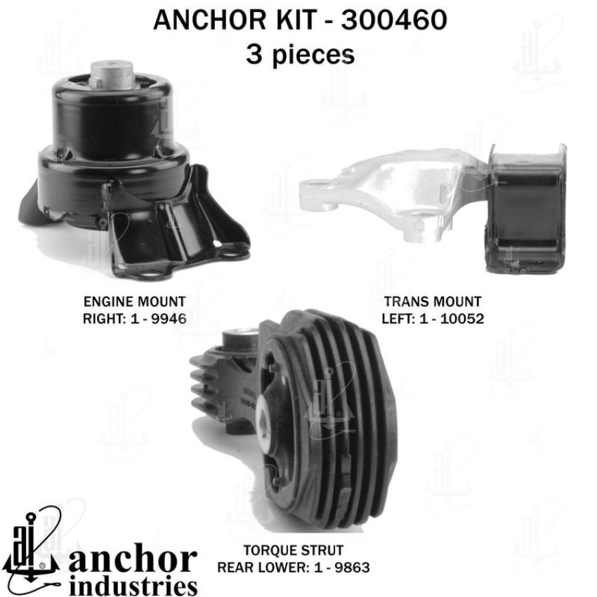 ANCHOR MOUNTS 300460 ENGINE MNT KIT