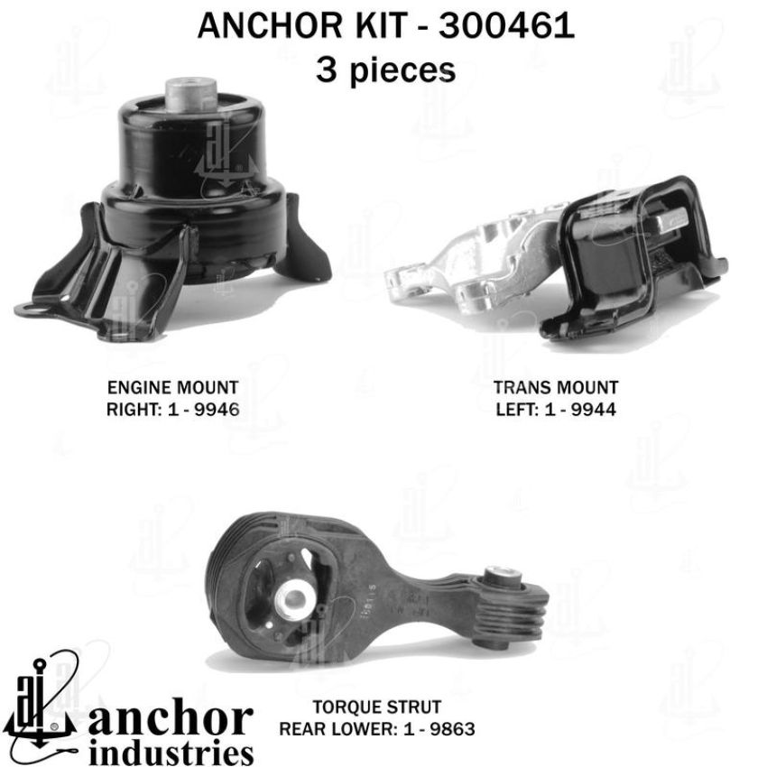 ANCHOR MOUNTS 300461 ENGINE MNT KIT