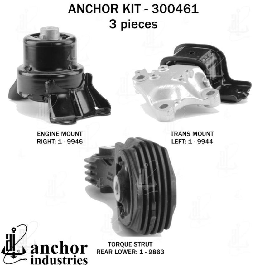 ANCHOR MOUNTS 300461 ENGINE MNT KIT