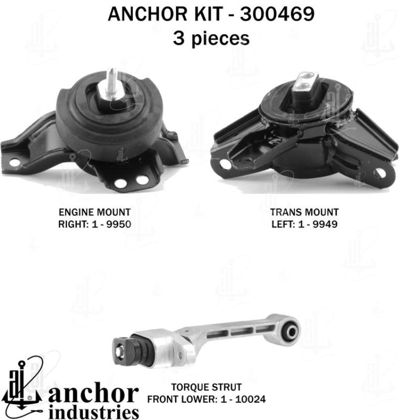 ANCHOR MOUNTS 300469 ENGINE MNT KIT