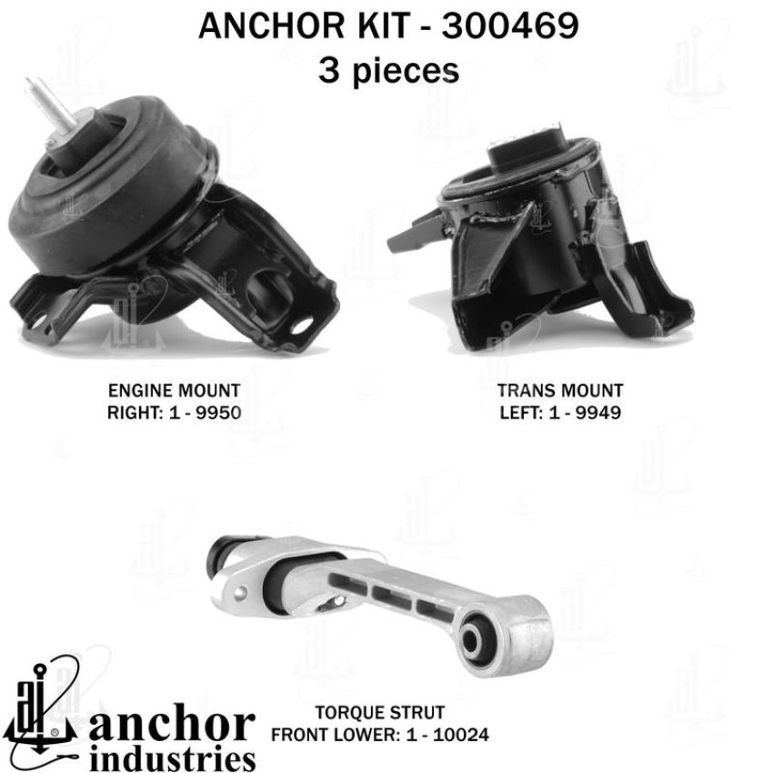 ANCHOR MOUNTS 300469 ENGINE MNT KIT