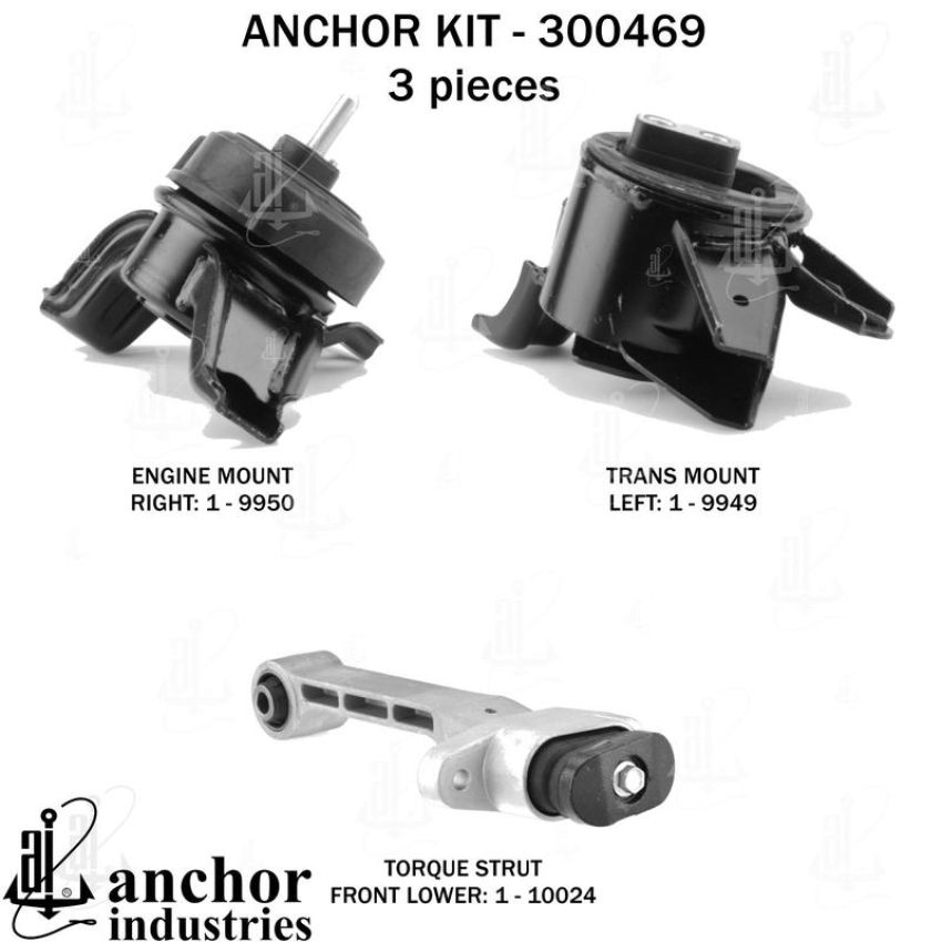 ANCHOR MOUNTS 300469 ENGINE MNT KIT