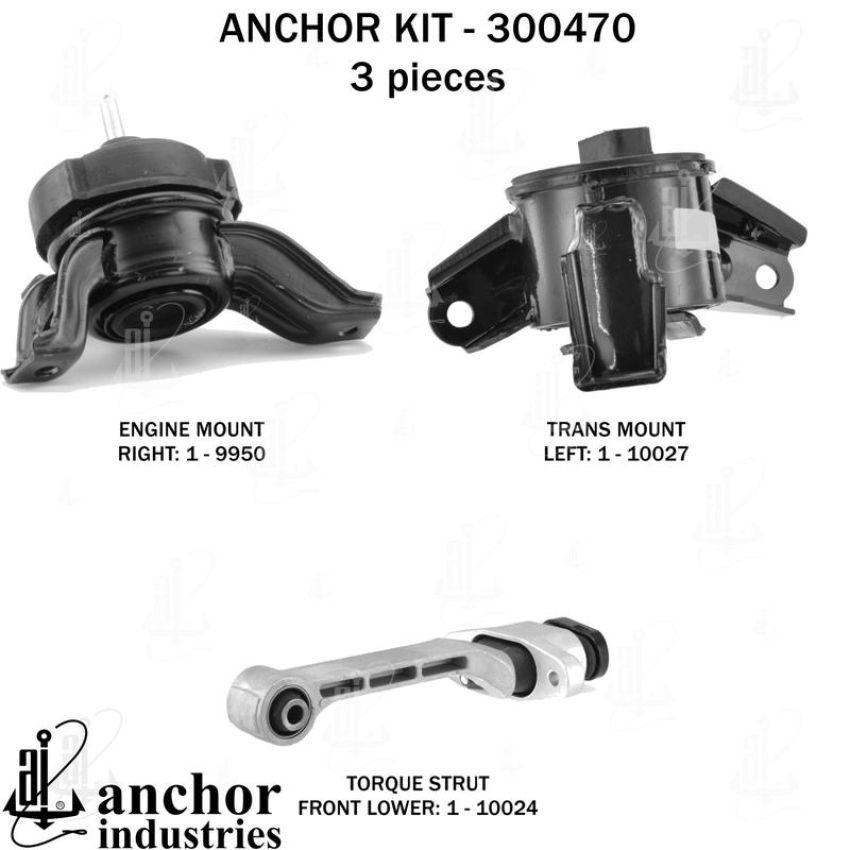 ANCHOR MOUNTS 300470 ENGINE MNT KIT