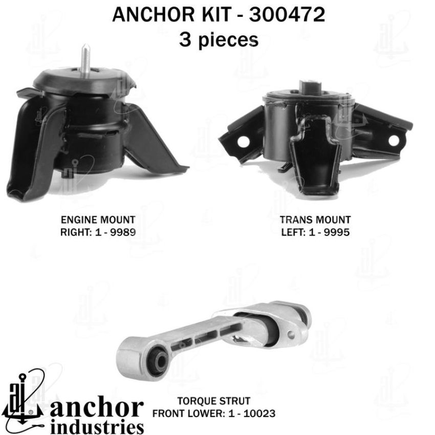 ANCHOR MOUNTS 300472 ENGINE MNT KIT