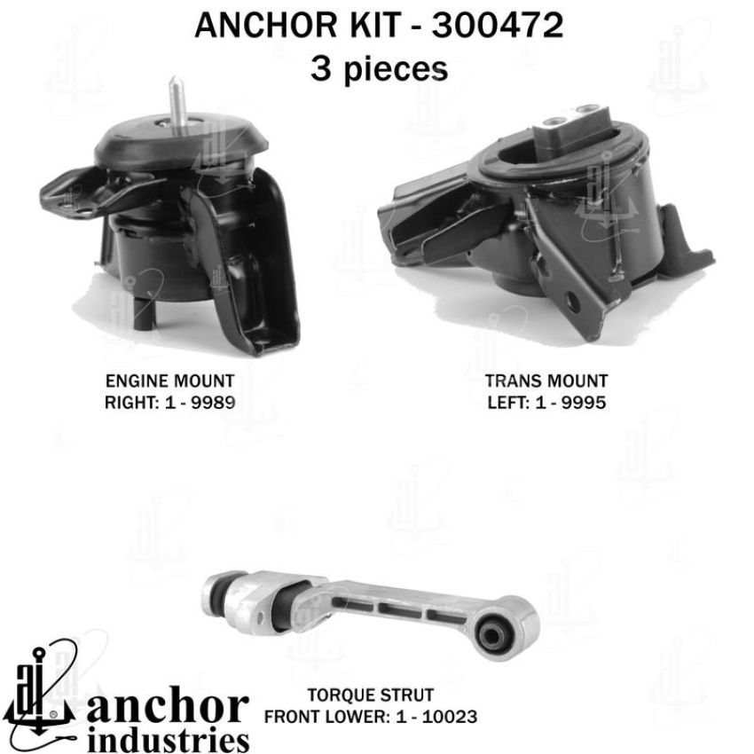 ANCHOR MOUNTS 300472 ENGINE MNT KIT